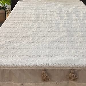 Serena & Lily Sea Ranch Percale Duvet Cover Full Queen Contemporary White Sand